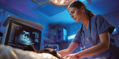 Card ultrasound testing